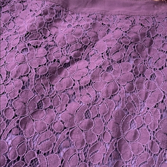 J. Crew Purple Lace Pencil Skirt - Picture 4 of 8